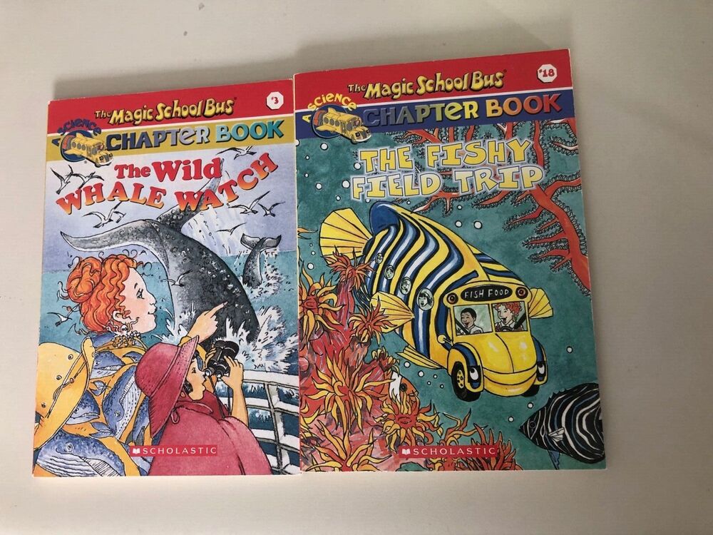 The Magic Schoolbus The Fishy Field Trip & Wild Whale‎ Watch 2 paperbacks